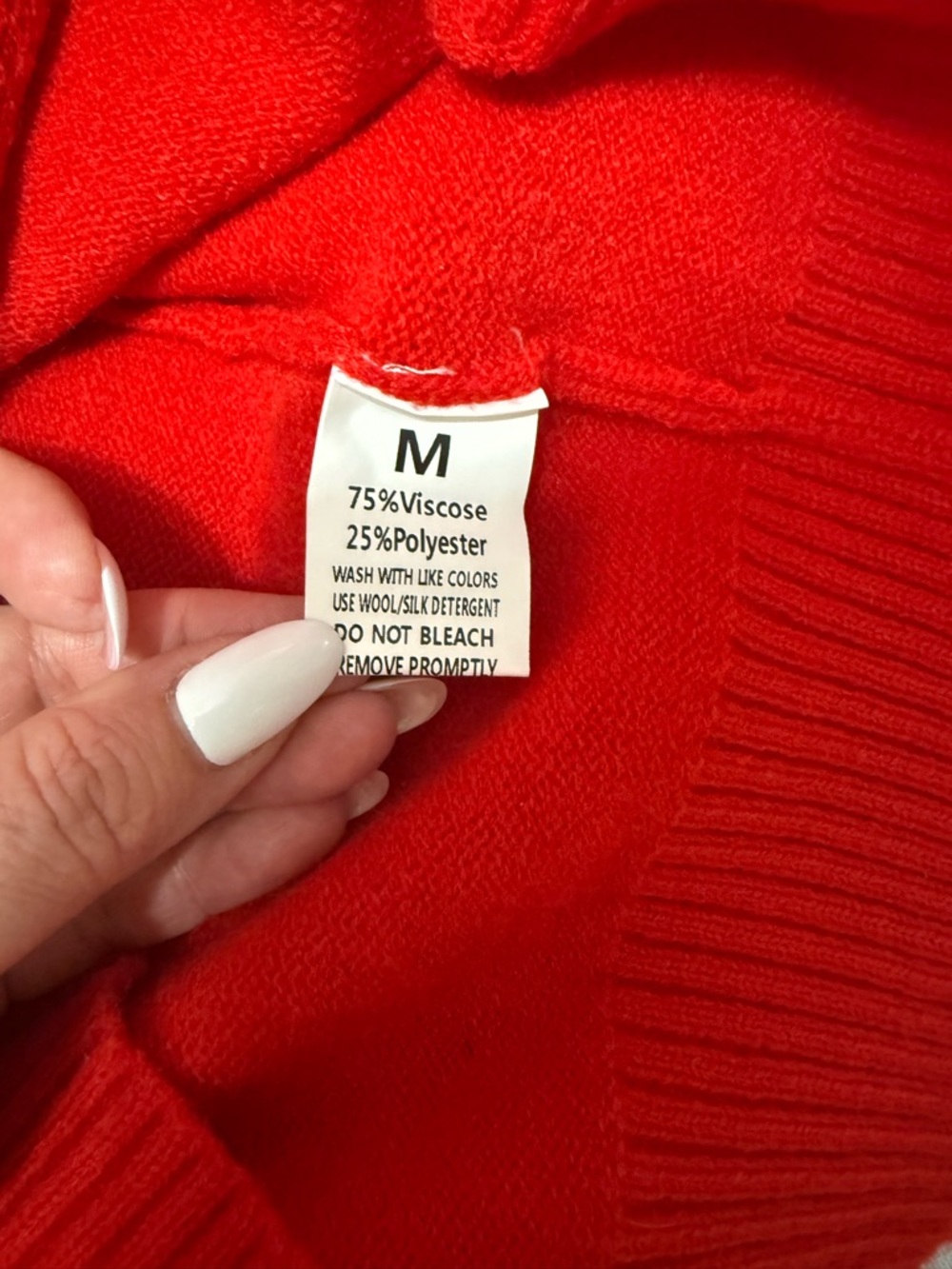 Elegant Classic Women’s Red Button Long Sleeve Cardigan , Size M Excellent Cond. - Picture 9 of 11